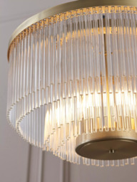 John Lewis Lexton XL Pendant Ceiling Light, Matte Antique Brass - thumbnail 5