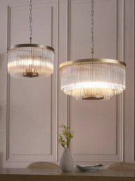 John Lewis Lexton XL Pendant Ceiling Light, Matte Antique Brass - thumbnail 4