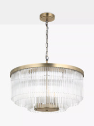 John Lewis Lexton XL Pendant Ceiling Light, Matte Antique Brass - thumbnail 6
