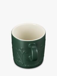 Le Creuset Stoneware L'Etoile Christmas Star Mug, 350ml, Foret - thumbnail 4