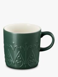 Le Creuset Stoneware L'Etoile Christmas Star Mug, 350ml, Foret
