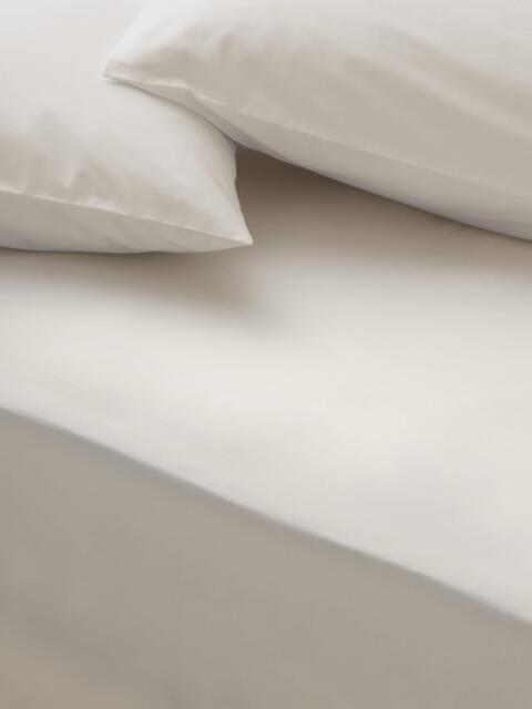 John Lewis Egyptian Cotton Percale Easy Care 260 Thread Count Deep Fitted Sheet - image 1