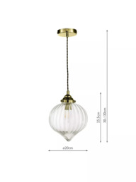 Där Mya Glass Ceiling Light - thumbnail 6