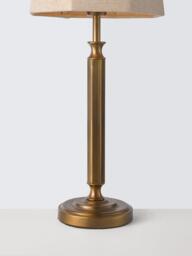 John Lewis Winchester Metal Base Table Lamp, Antique Brass - thumbnail 4