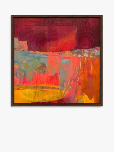 John Lewis Lucy Rogers-Smith 'Colours Fly' Framed Canvas Print, 86 x 86cm, Red - image 1