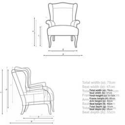 John Lewis Shaftesbury Leather Wing Chair, Dark Leg - thumbnail 2