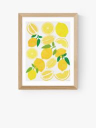 EAST END PRINTS Leanne Simpson 'Lemon Harvest' Framed Print