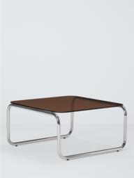 John Lewis Retro Glass Coffee Table, Amber - thumbnail 1