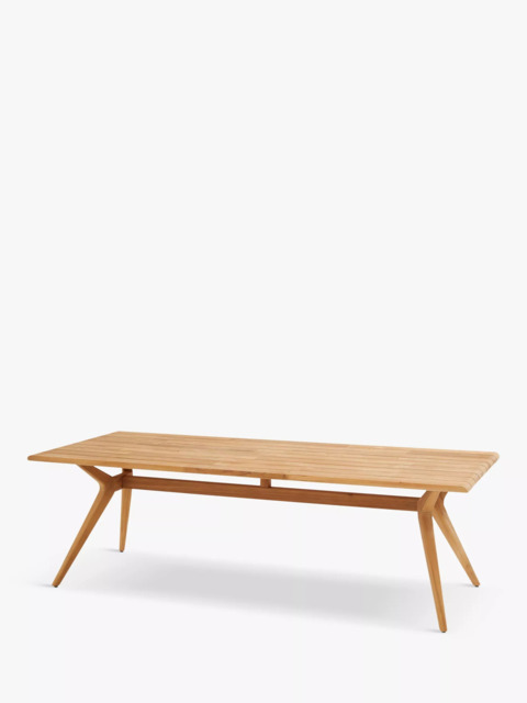 4 Seasons Outdoor Belair Rectangular Garden Dining Table, 240cm, FSC-Certified (Teak Wood), Natural - image 1