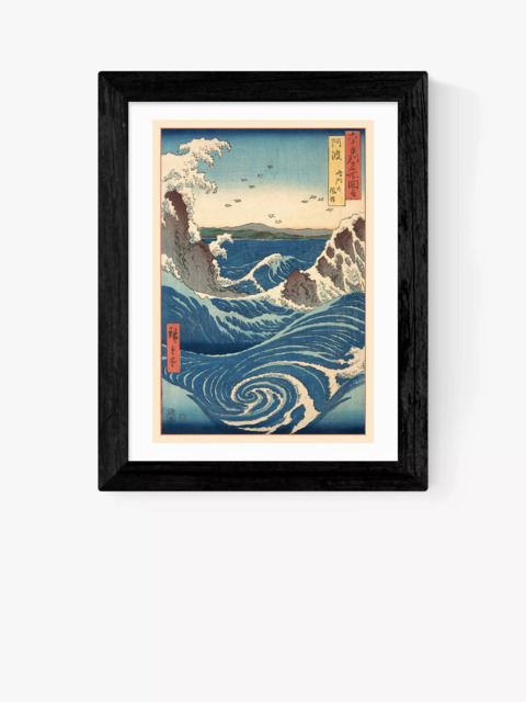 EAST END PRINTS Ando Hiroshige 'Stormy Sea' Framed Print - image 1