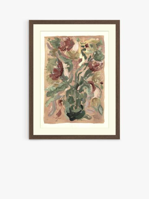 John Lewis Harlie Briggs 'Flower Market' Framed Print & Mount, 42 x 32cm, Pink/Green - image 1