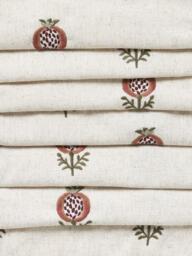 John Lewis Wilcote Pomegranate Embroidery Pair Blackout Lined Pencil Pleat Curtains - thumbnail 3