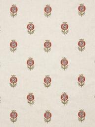 John Lewis Wilcote Pomegranate Embroidery Pair Blackout Lined Pencil Pleat Curtains - thumbnail 2