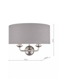 Laura Ashley Sorrento Double Wall Light - thumbnail 4