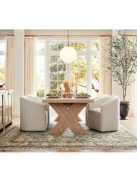 Pottery Barn Baldwin Dining Chair, Oatmeal - thumbnail 6