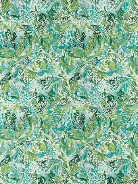 Harlequin Alotau Made to Measure Curtains or Roman Blind, Fig Leaf/Tree Canopy - image 1
