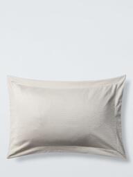 John Lewis Lucca Pure Cotton Woven Jacquard Bedding, Silver - thumbnail 2