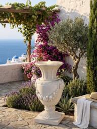 Kaemingk Geneve Vase Stone Effect LED Water Feature, Natural - thumbnail 3