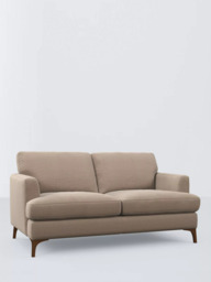 John Lewis Iona Large 3 Seater Sofa, Dark Leg, Easy Clean Chunky Chenille Natural