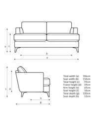 John Lewis Iona Large 3 Seater Sofa, Dark Leg, Easy Clean Chunky Chenille Natural - thumbnail 2