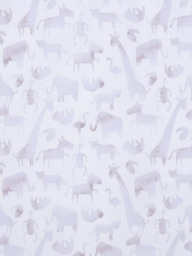 John Lewis Safari & Friends Pencil Pleat Pair 3 Pass Blackout Children's Curtains - thumbnail 5