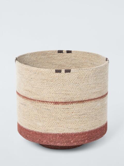 John Lewis Seagrass Stripe Basket, Large, Natural - image 1