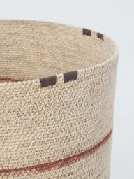 John Lewis Seagrass Stripe Basket, Large, Natural - thumbnail 2