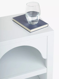 John Lewis Arc Nursery Bedside Table, White - thumbnail 3