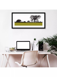 John Lewis Jacky Al-Samarraie 'Landscape with Horse' Framed Print, 104 x 49cm - thumbnail 2