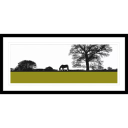 John Lewis Jacky Al-Samarraie 'Landscape with Horse' Framed Print, 104 x 49cm