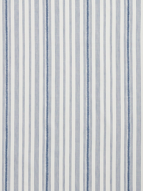 John Lewis Diderot Stripe Made to Measure Curtains or Roman Blind, French Blue - image 1