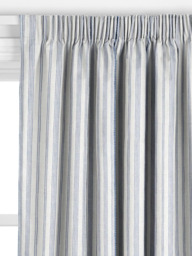 John Lewis Diderot Stripe Made to Measure Curtains or Roman Blind, French Blue - thumbnail 2