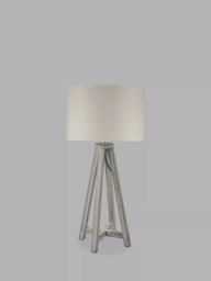 Pacific Whitby Wooden Table Lamp, Grey - thumbnail 1