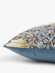 Morris & Co. Pimpernel Cushion, Indigo - thumbnail 4