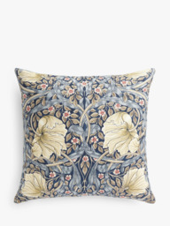 Morris & Co. Pimpernel Cushion, Indigo - thumbnail 1