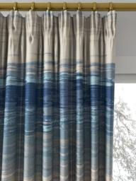 Harlequin Chroma Made to Measure Curtains or Roman Blind, Indigo/Parchment/Sky - thumbnail 2