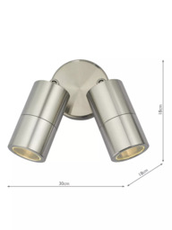 Där Ortega LED Double Outdoor Wall Light - thumbnail 2