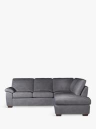 John Lewis Camden 5+ Seater RHF Chaise Corner End Leather Sofa, Dark Leg - thumbnail 5