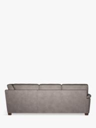 John Lewis Camden 5+ Seater RHF Chaise Corner End Leather Sofa, Dark Leg - thumbnail 4