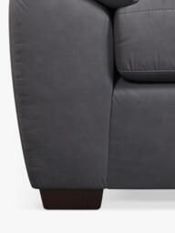 John Lewis Camden 5+ Seater RHF Chaise Corner End Leather Sofa, Dark Leg - thumbnail 6