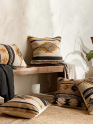 nkuku Tussi Mara Cushion Cover, Mustard/Grey - thumbnail 3