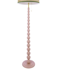 Joules Harewood Pleated Shade Bobbin Floor Lamp, Light Pink - thumbnail 6