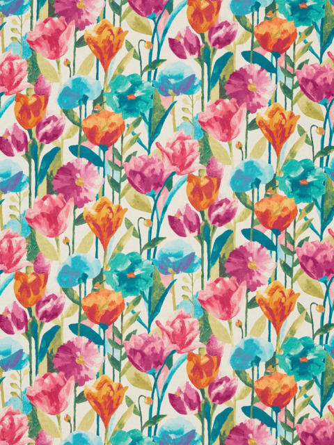 Harlequin Verdaccio Made to Measure Curtains or Roman Blind, Turquoise/Lime - image 1