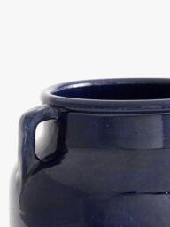 Pottery Barn Ceramic Jug Vase, H27cm, Blue - thumbnail 3