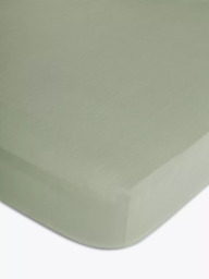 John Lewis Easy Care Organic Cotton 200 Thread Count Count Deep Fitted Sheet - thumbnail 1