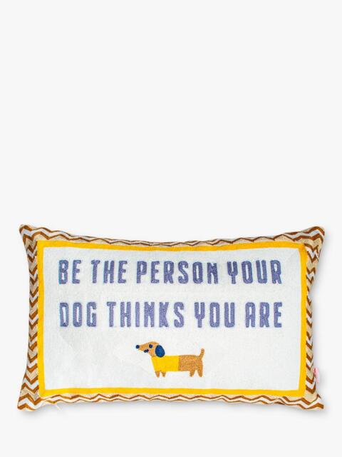 The Pillow Drop Be The Person Your Dog Thinks You Are Cushion, Multi - image 1