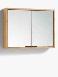 John Lewis Chevron Double Mirrored Bathroom Cabinet - thumbnail 3