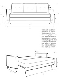 G Plan Vintage The Fifty Four Large 3 Seater Sofa Bed - thumbnail 2