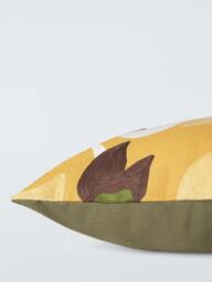 John Lewis Floral Crop Embroidered Cushion - thumbnail 4