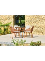 LG Outdoor Malibu 4-Seater Round Garden Dining Table & Chairs Set - thumbnail 4